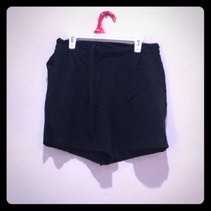 &Denim Black Shorts with pockets